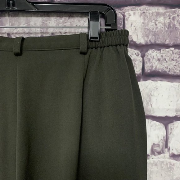 JM Collection Olive Green Pants Size 12 - Picture 8 of 11